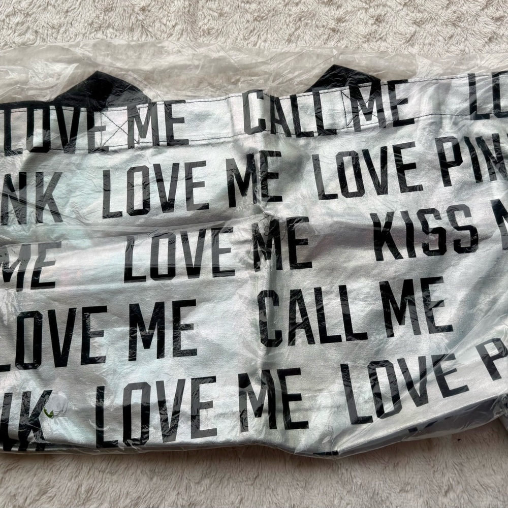 Victoria's Secret Black and White Tote Bag